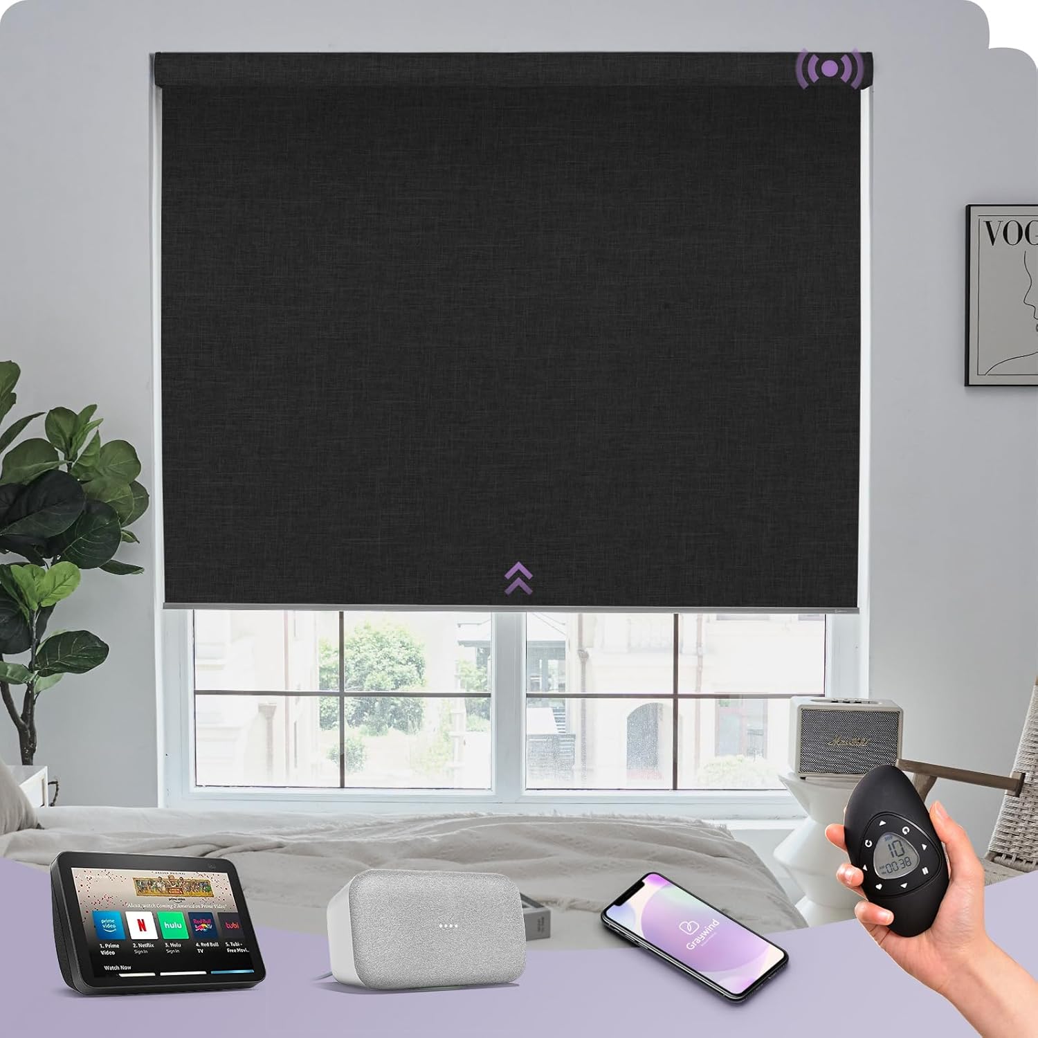 Graywind Motorized Roller Shade